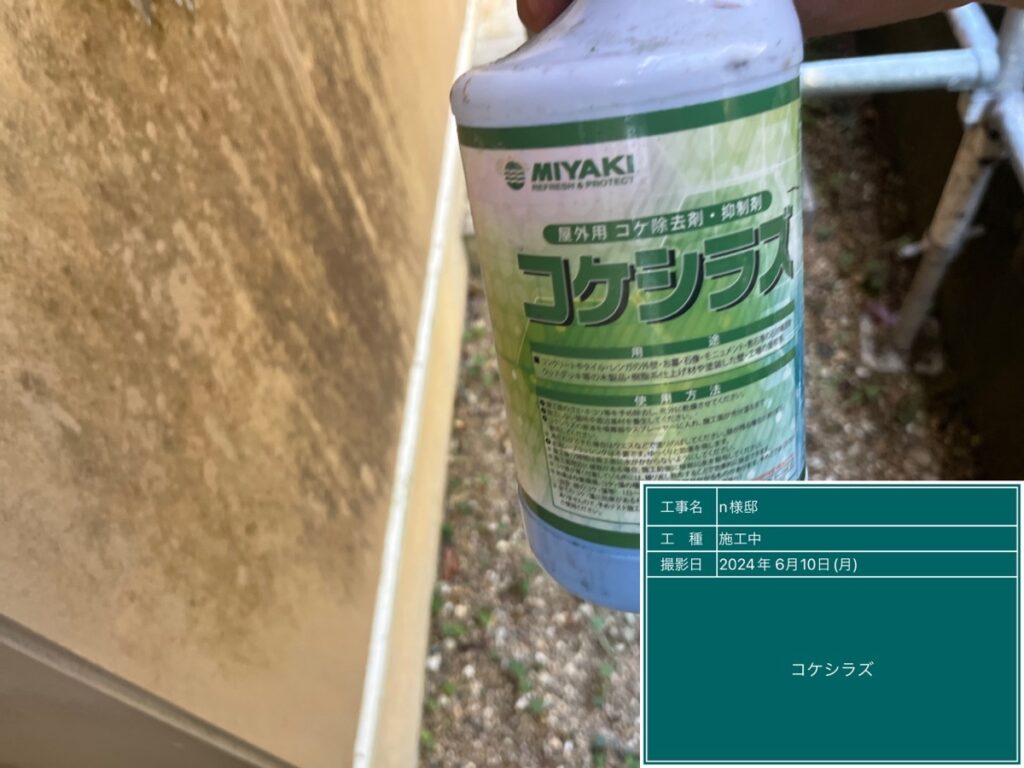 美濃加茂市蜂屋町、コケシラズ使用します
