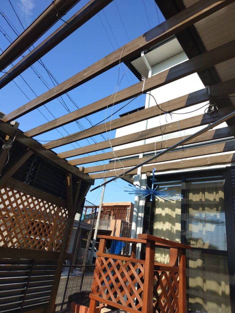波板の戻し、完了しました、美濃加茂市