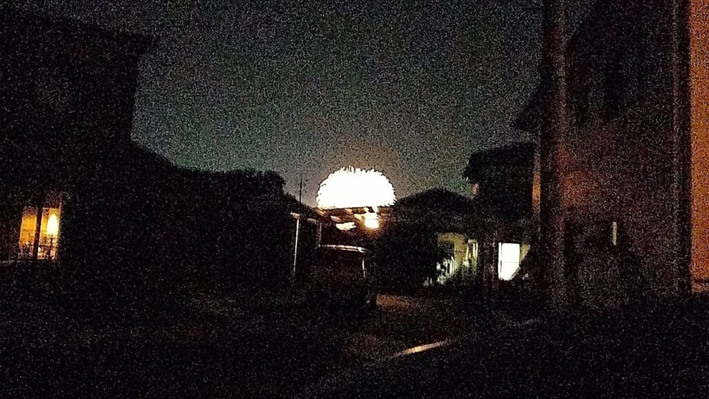 花火が見えます、っ美濃加茂市
